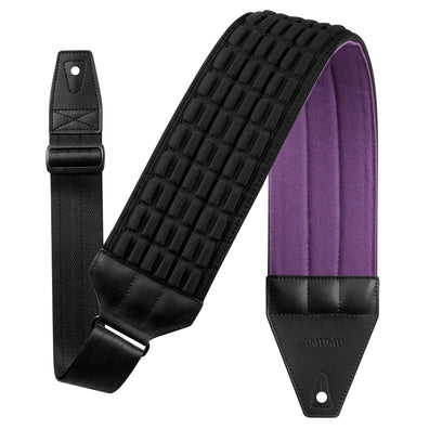AMUMU AIRAFT™ 4" Air Cell Padded Bass & Guitar Strap - Purple